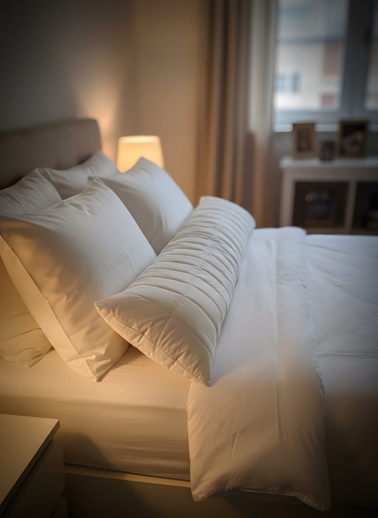 Alpaka Seitenschläferkissen (35x140 cm)