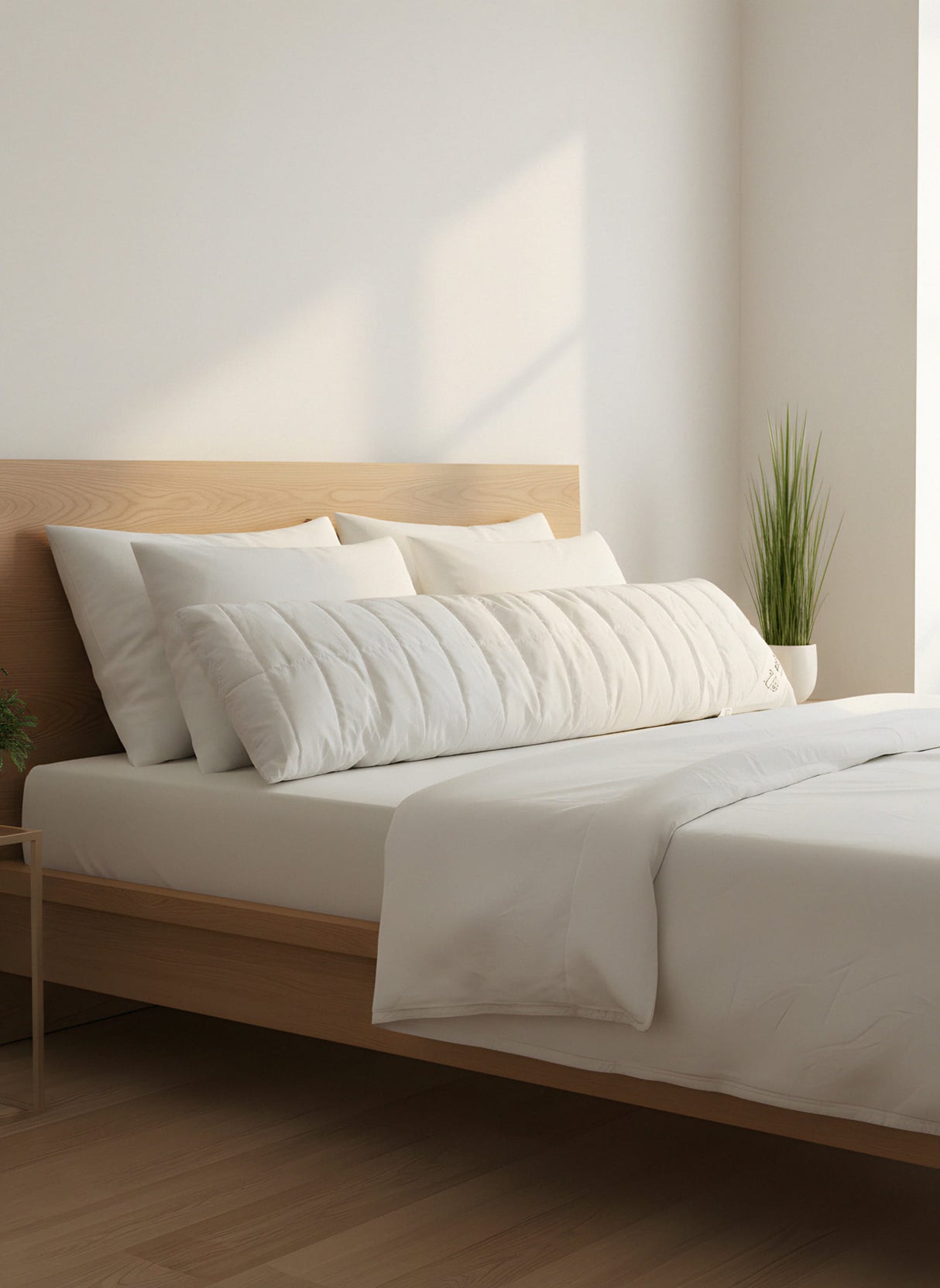 Alpaka Seitenschläferkissen (35x140 cm)