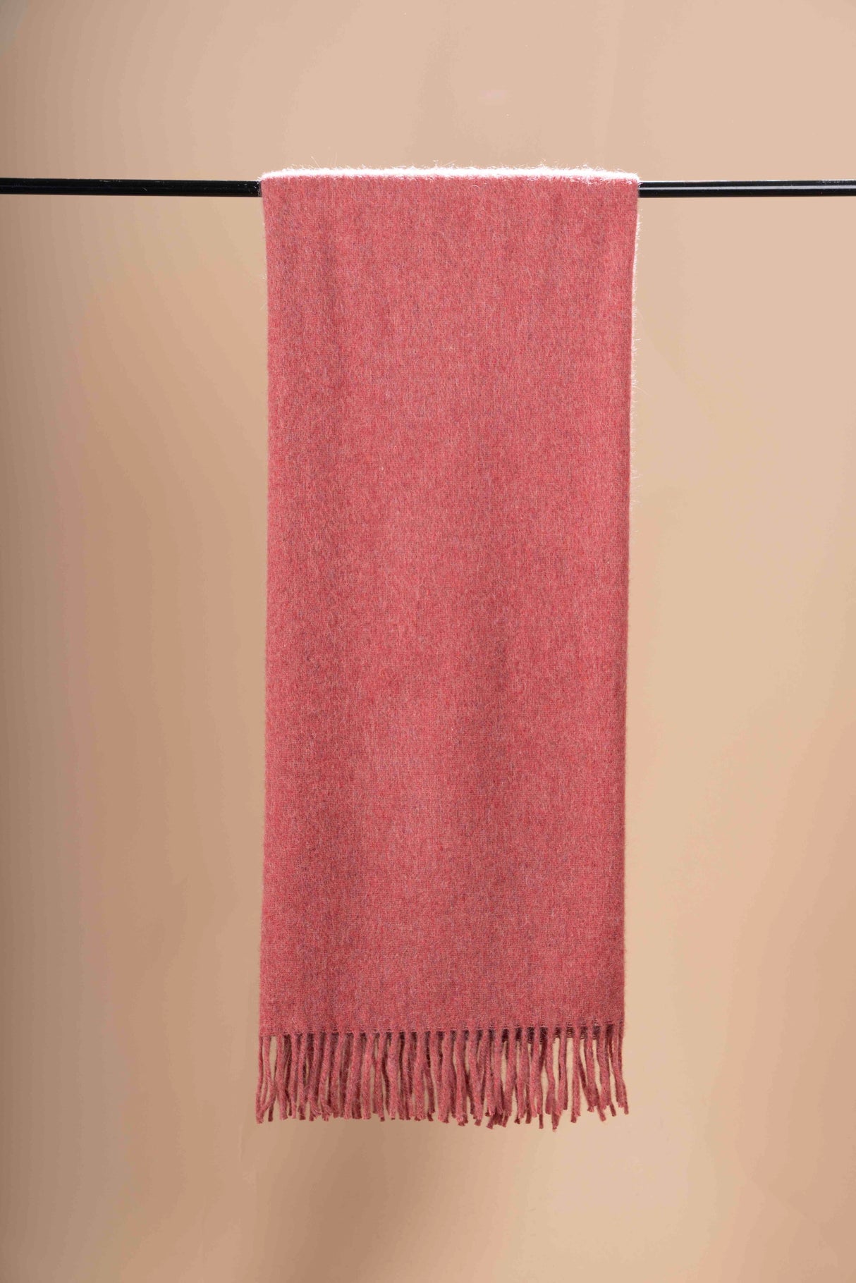 Nachhaltige Upcycling Wolldecke mit 50% Alpaka