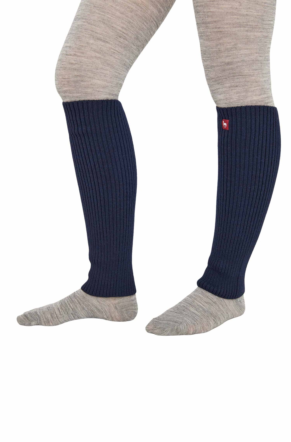 Alpaka Beinstulpen RIPP - 100% Alpaka dark navy one-size