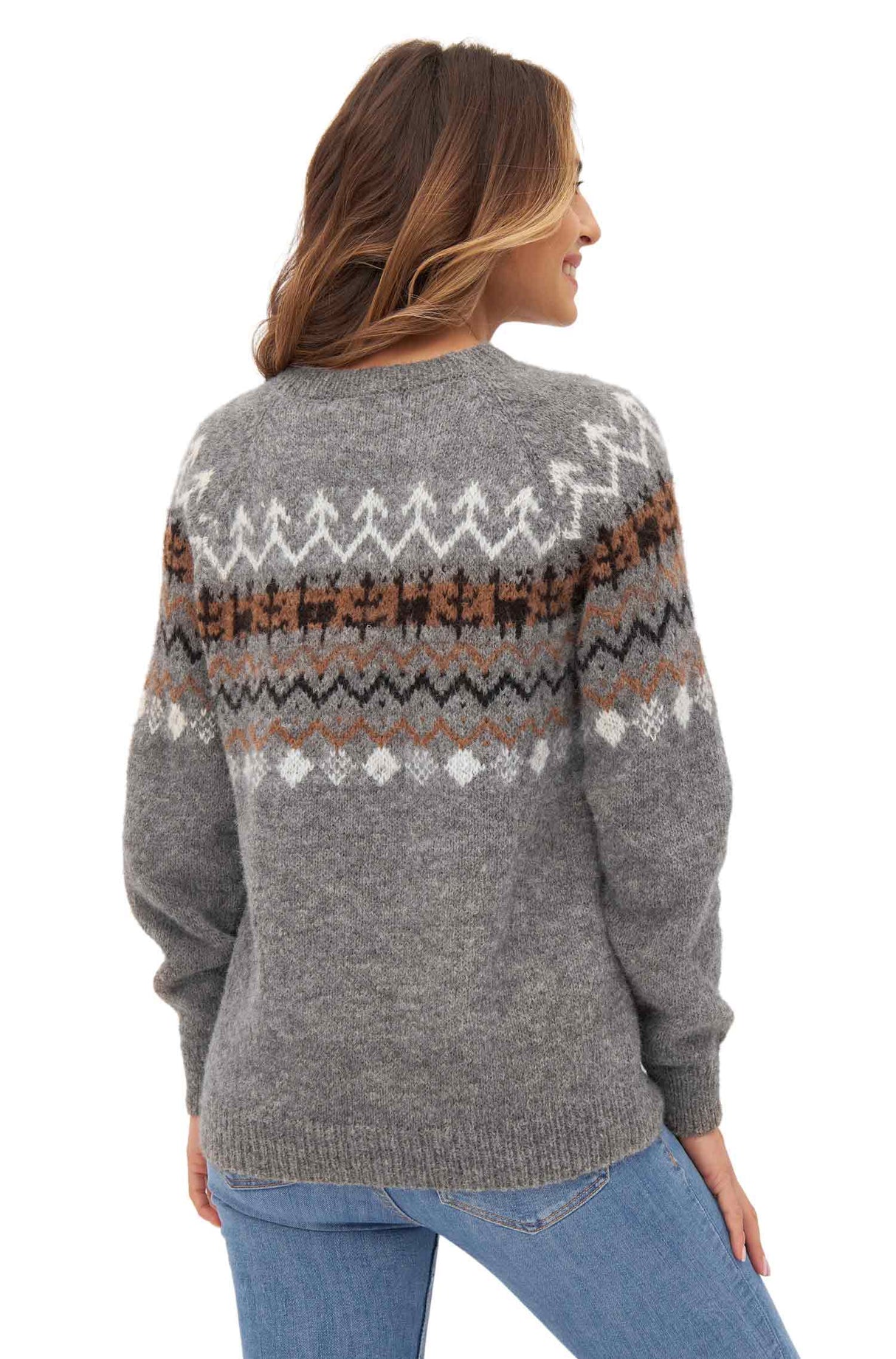 Damen Pullover NATURA aus 100% Alpaka ungefärbt
