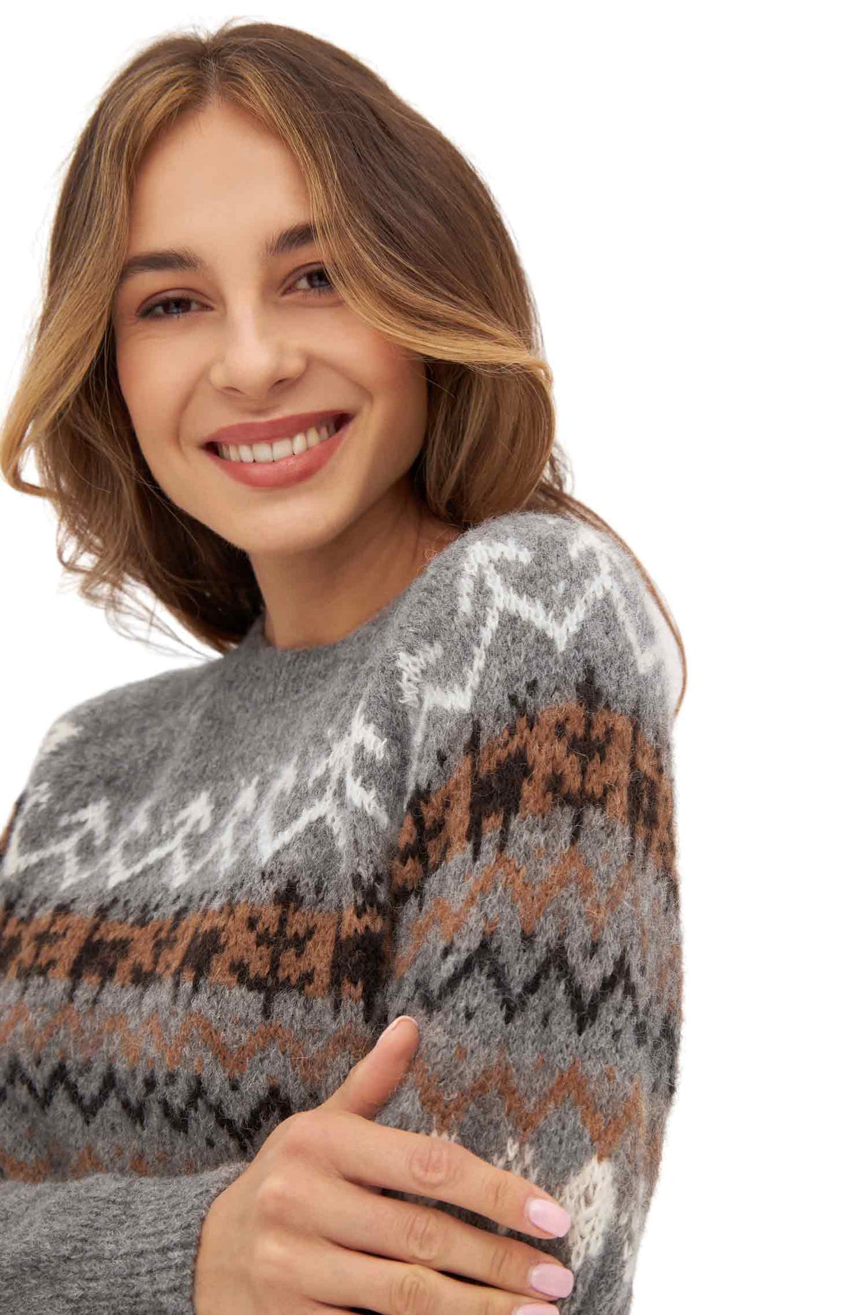 Damen Pullover NATURA aus 100% Alpaka ungefärbt