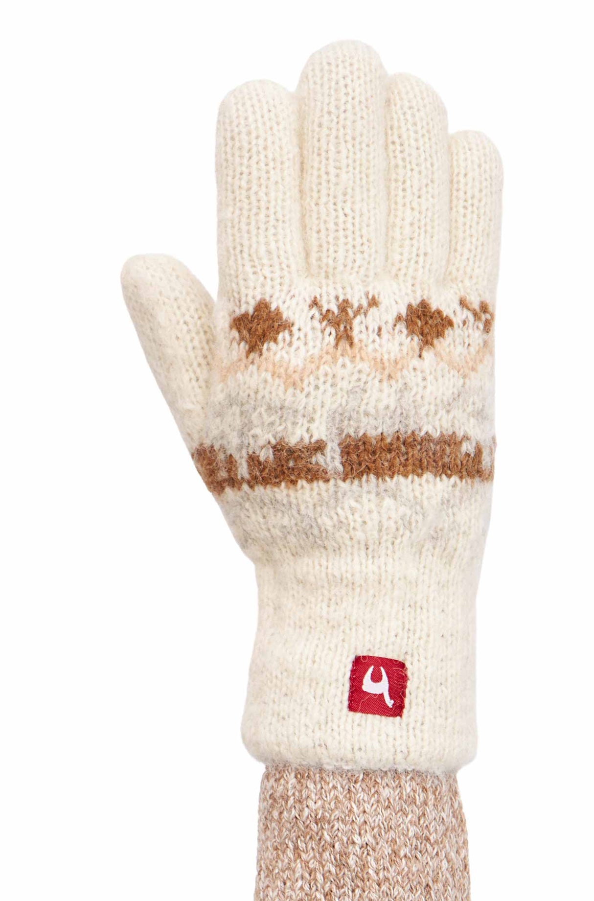 Fingerhandschuhe NATURA aus 100% Alpaka Superfine weiss