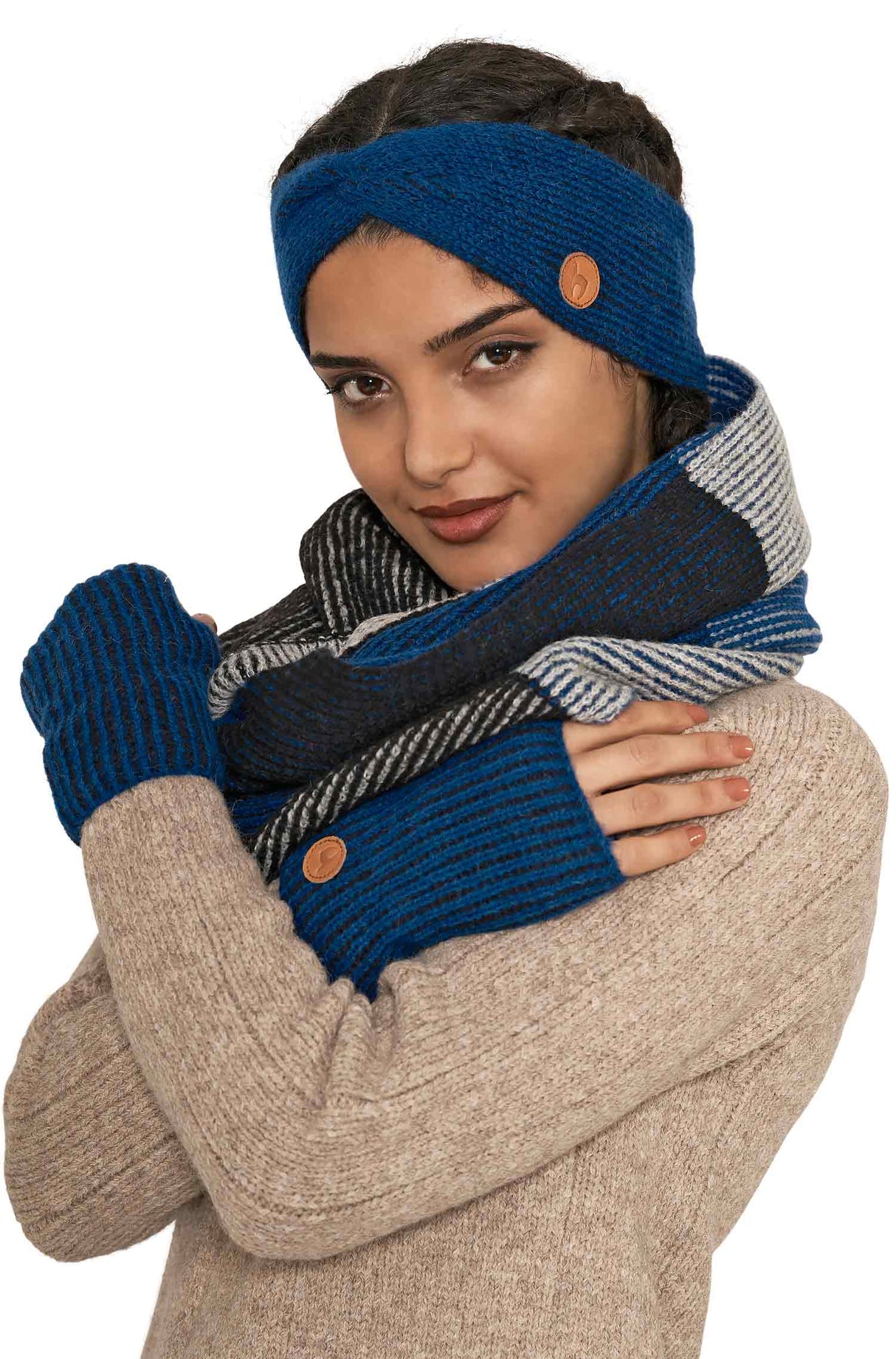 Schal MARINO mit 36% Alpaka und Merino