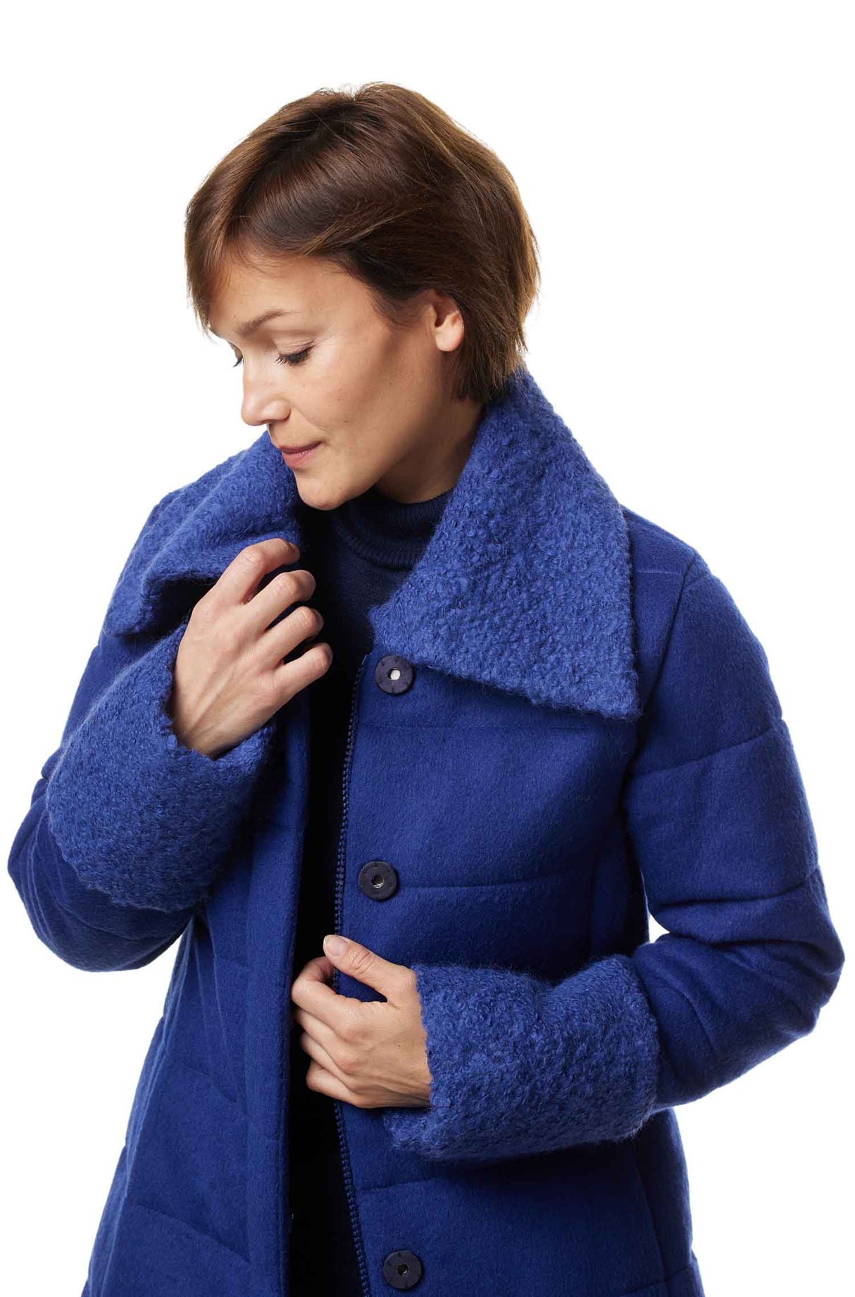 Steppmantel SARAH mit 67% Alpaka