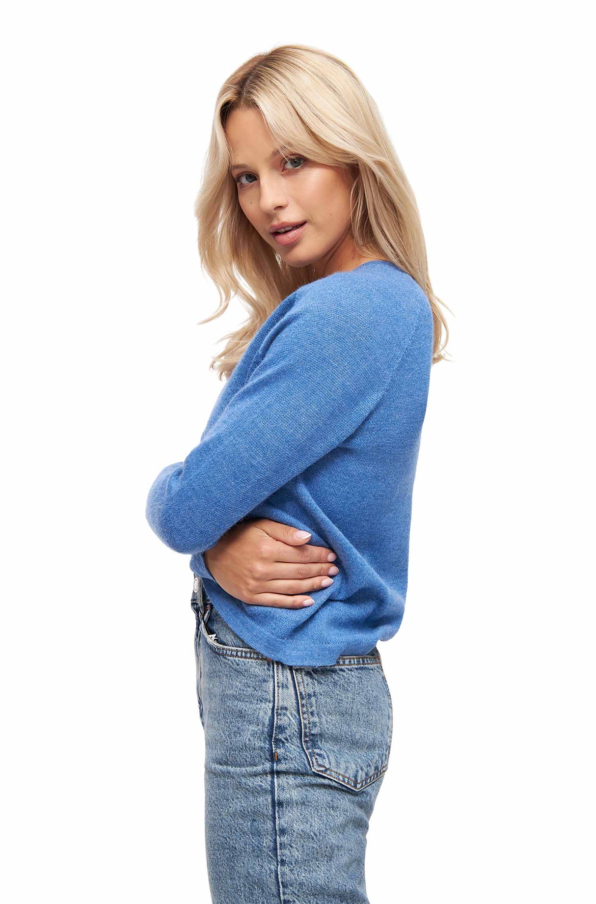 V-Neck Pullover ANNA aus 100% Alpaka