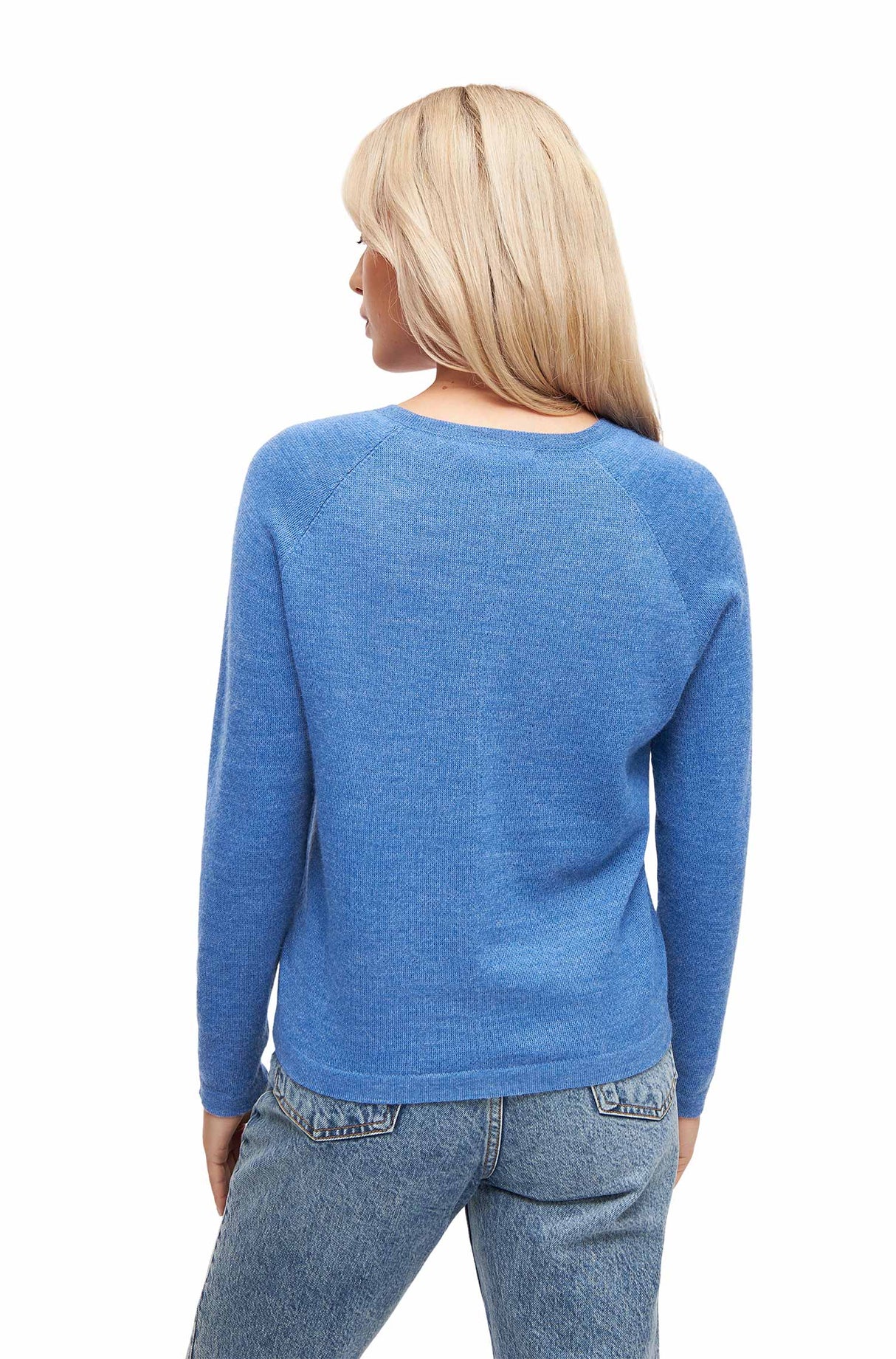 V-Neck Pullover ANNA aus 100% Alpaka