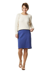 Rundhals Pullover ELLA aus 68% Alpaka ungefärbt und 32% Bio Baumwolle von Apu Kuntur