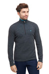 Thermo Trekking-Pullover Herren ANDEN ACTIVE mit 60% Premium Alpaka anthrazit von Apu Kuntur