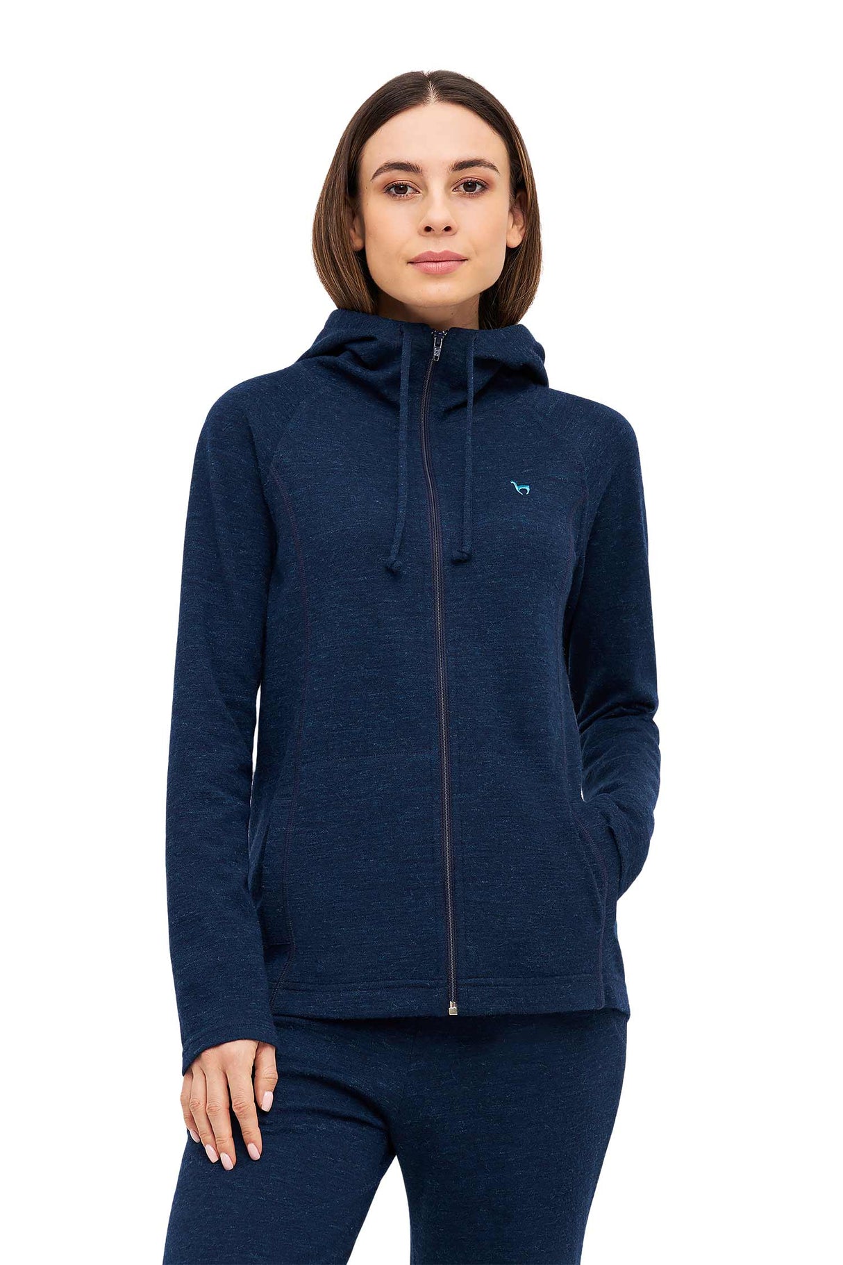 Thermo Lounge-Hoodie Damen ANDEN ACTIVE mit 60% Premium Alpaka von Apu Kuntur