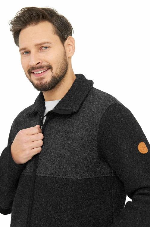 Filzjacke / Walkjacke OLIVER aus 50% Alpaka & 50% Wolle von Apu Kuntur