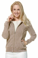 Kapuzen HOODY mit 10% Royal Alpaka sand von Apu Kuntur