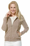 Kapuzen HOODY mit 10% Royal Alpaka sand von Apu Kuntur