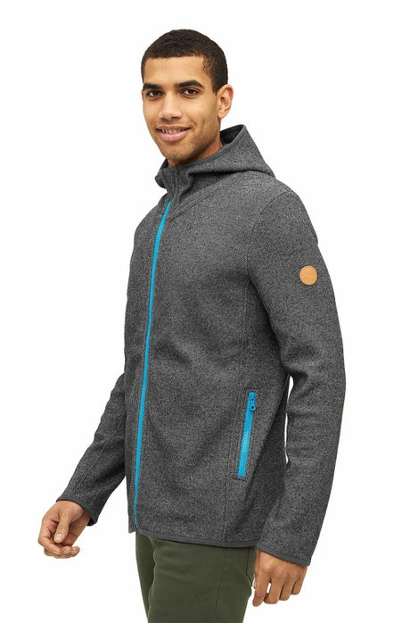 Kapuzenjacke Herren ALPACA SPORT mit 50% Alpaka anthrazit von Apu Kuntur