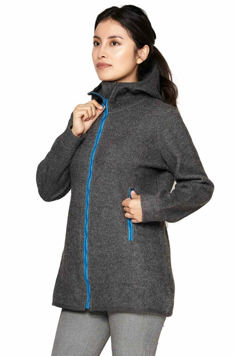 Kapuzenjacke Damen ALPACA SPORT mit 50% Alpaka von Apu Kuntur