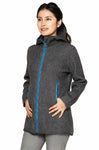 Kapuzenjacke Damen ALPACA SPORT mit 50% Alpaka anthrazit von Apu Kuntur