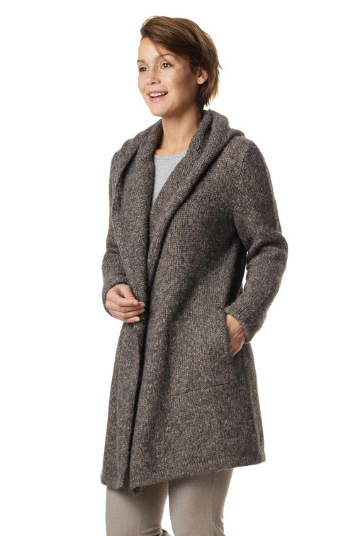 Long Cardigan ANNABELL mit Bio Baumwolle - ungefärbt von Apu Kuntur