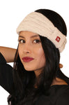 Stirnband BIESEN - 100% Alpaka wollweisss one-size von Apu Kuntur