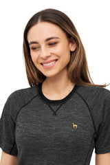 Thermo-Shirt Damen ANDEN ACTIVE mit 60% Premium Alpaka anthrazit von Apu Kuntur