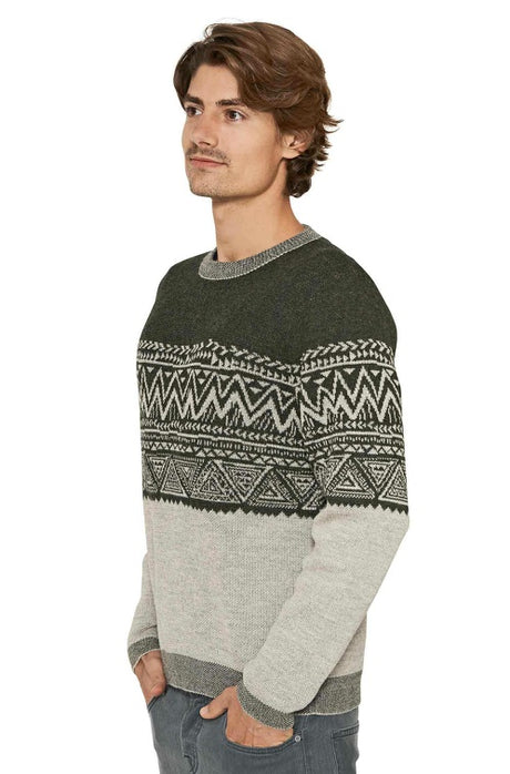 Rundhals Pullover GIORGIO Herren Baby Alpaka Rundhals von Apu Kuntur