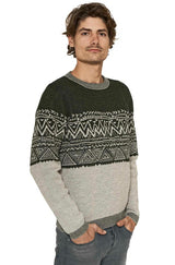 Rundhals Pullover GIORGIO Herren Baby Alpaka Rundhals von Apu Kuntur
