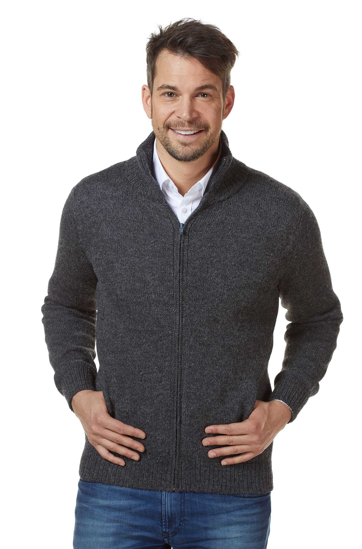 Strickjacke RONALDO XXXL aus 100% Baby Alpaka von Apu Kuntur