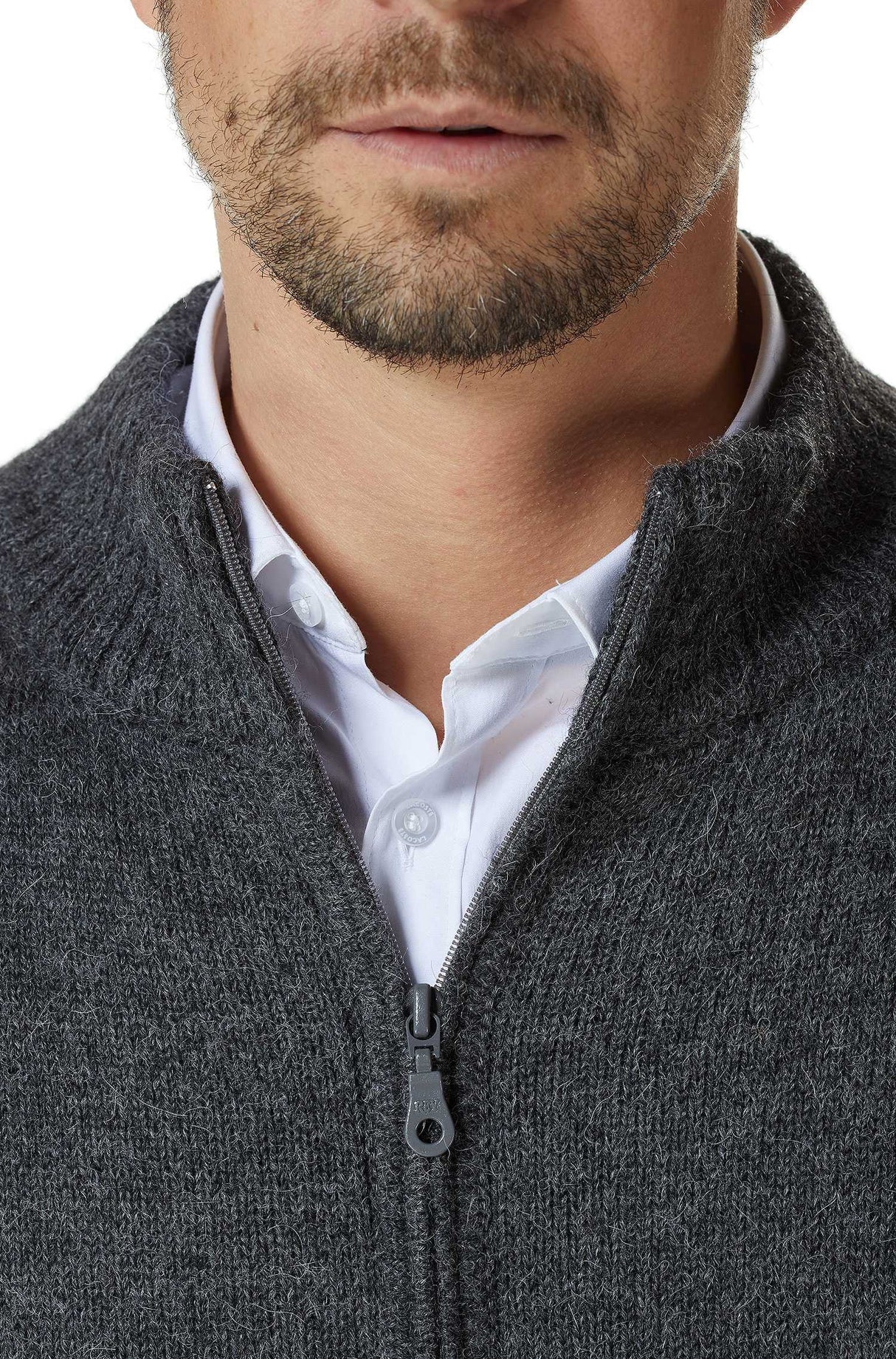 Strickjacke Outdoor Herren BEAU aus 100% Alpaka von Apu Kuntur
