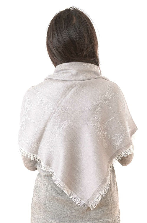 Schal LIBELLE aus 70% Baby Alpaka & 30% Seide von Apu Kuntur