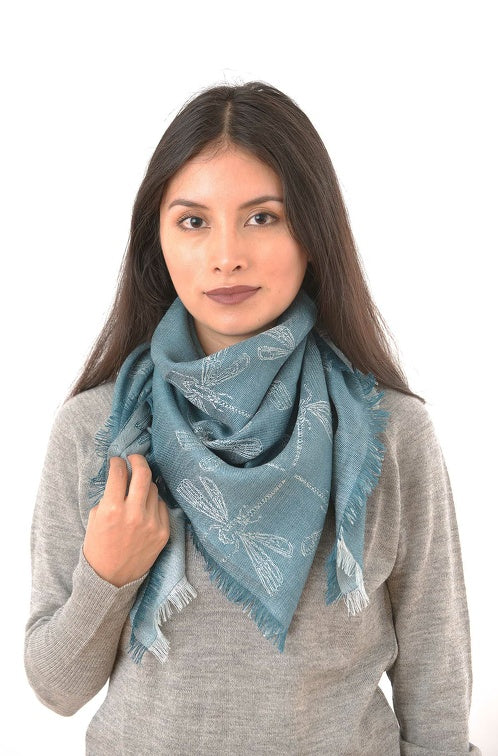 Schal LIBELLE aus 70% Baby Alpaka & 30% Seide von Apu Kuntur