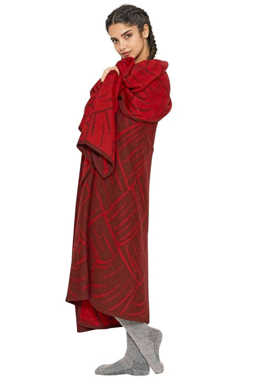 Wolldecke JACQUARD aus 100% Alpaka - extragroß von Apu Kuntur