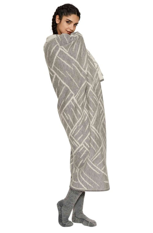 Wolldecke JACQUARD aus 100% Alpaka - extragroß von Apu Kuntur