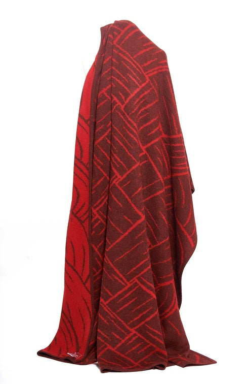Wolldecke JACQUARD aus 100% Alpaka - extragroß von Apu Kuntur