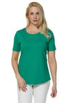 Kurzarm T-Shirt aus 100% Bio Pima Baumwolle summergreen von Apu Kuntur