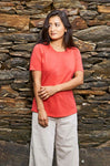 Kurzarm T-Shirt aus 100% Bio Pima Baumwolle hibiscus von Apu Kuntur
