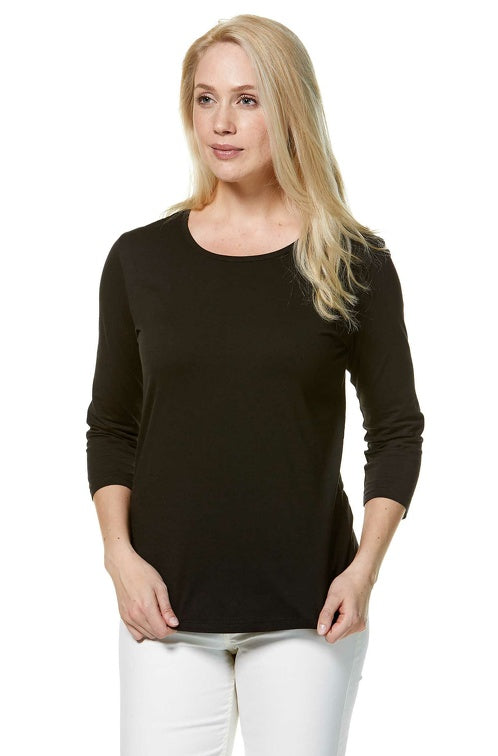 T-Shirt mit 3/4 Arm aus 100% Bio-Pima-Baumwolle von Apu Kuntur