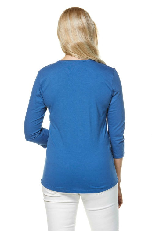 T-Shirt mit 3/4 Arm aus 100% Bio-Pima-Baumwolle von Apu Kuntur