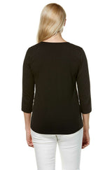 T-Shirt mit 3/4 Arm aus 100% Bio-Pima-Baumwolle von Apu Kuntur