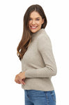 Strickjacke ALAYA mit Zipper mit Bio Baumwolle beige von Apu Kuntur
