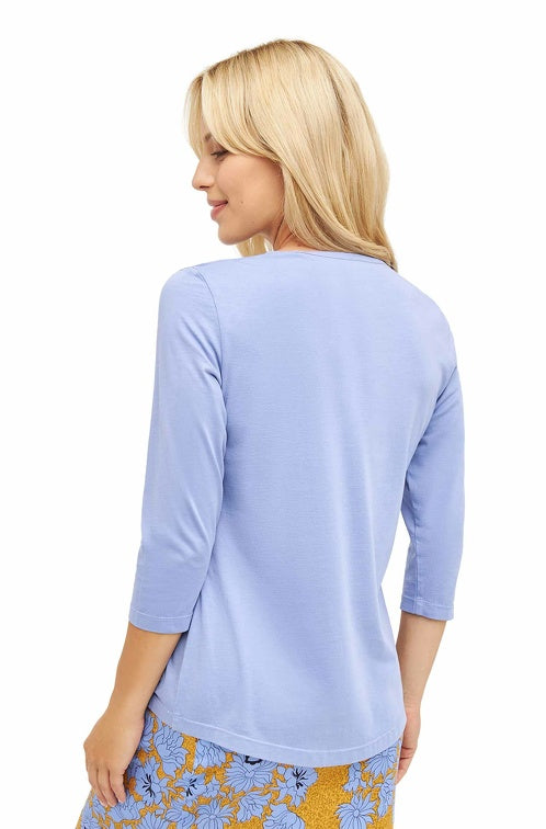 T-Shirt mit 3/4 Arm aus 100% Bio-Pima-Baumwolle von Apu Kuntur