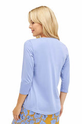 T-Shirt mit 3/4 Arm aus 100% Bio-Pima-Baumwolle von Apu Kuntur
