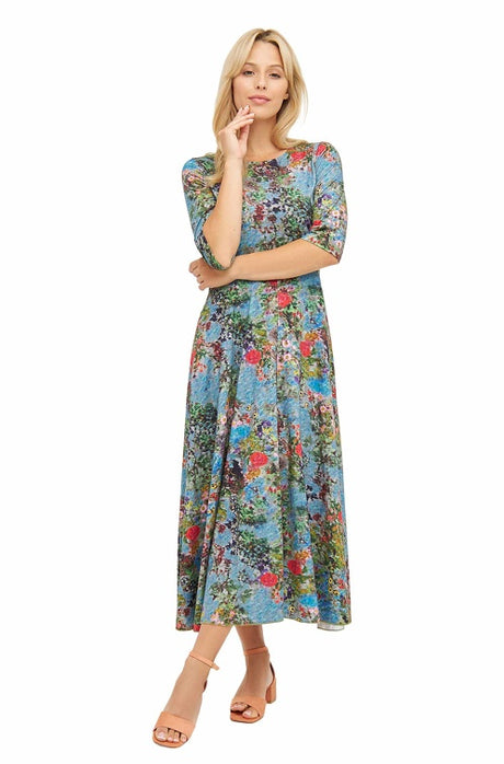 Kleid SALMA aus 100% Bio-Pima-Baumwolle summer-garden von Apu Kuntur