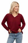 Pullover AMBRA aus 70% Bio-Baumwolle und 30% Alpaka rot von Apu Kuntur