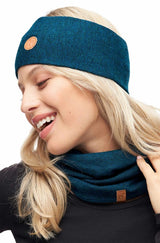 Loop-Schal ROYAL ALPACA SPORT mit 63% Royal Alpaka petrol one-size von Apu Kuntur