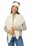 Schal Dreieck MARIPOSA aus 100% Alpaka weiss one-size von Apu Kuntur