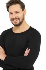 Langarm-Shirt Baselayer Herren THERMO mit 95% Royal Alpaka von Apu Kuntur