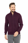 Strickjacke RONALDO XXXL aus 100% Baby Alpaka aubergine XXXL von Apu Kuntur
