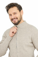Strickjacke ALAYO mit Zipper mit 30% Alpaka von Apu Kuntur