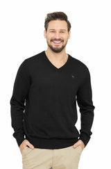 Pullover Feinstrick BASIC aus 100% Alpaka schwarz von Apu Kuntur