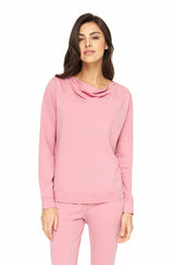Alpaka Schlafanzug Pyjama Oberteil Damen DREAMLINE mit Bio Baumwolle pearl rose von Apu Kuntur