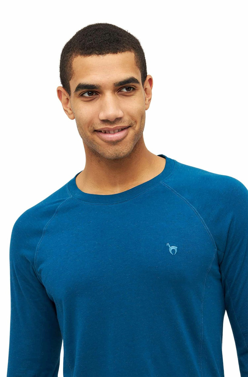 Alpaka Schlafanzug Pyjama Oberteil Herren DREAMLINE mit Bio Baumwolle von Apu Kuntur